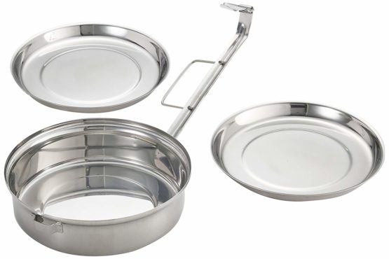 IBILI Lunch Box with 2 Dishes 20 cm of Stainless Steel, Silver - Image 2