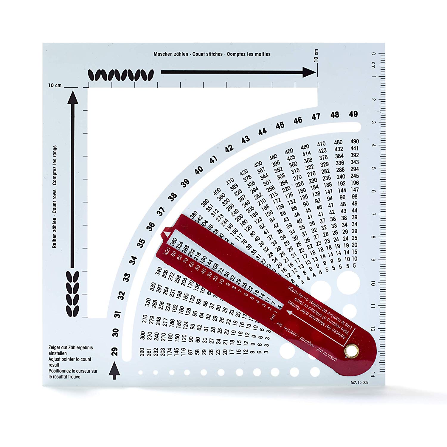 Prym PRYM_611735-1 Knitting Calculator, White, 1 - Pack