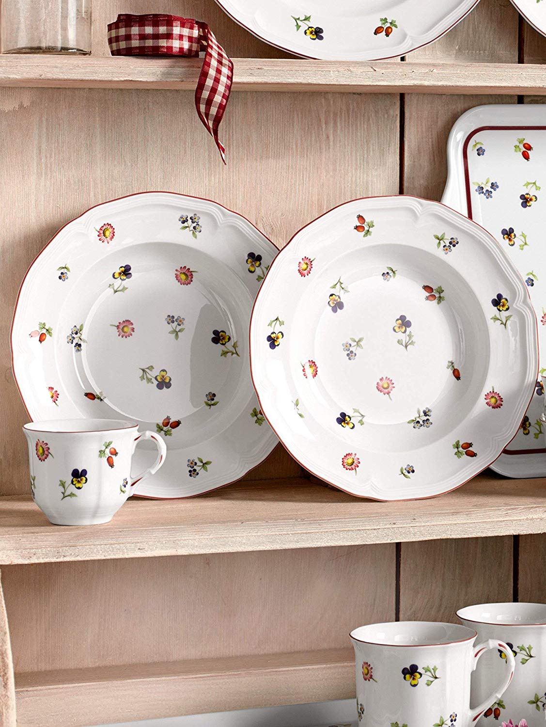 Villeroy & Boch Petite Fleur 23 cm Deep Plate, Multi-colour, 25 cm - Image 2