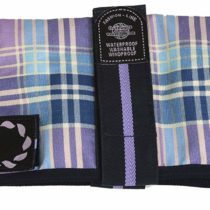 Outhwaite Padded Check Dog Coat, 16-inch, Lilac