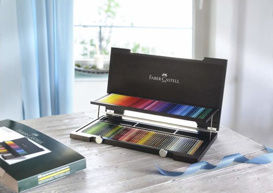 Faber-Castell 120 Polychromos Artist Colour Pencils in Wenge-Stained Wooden Case - Image 2