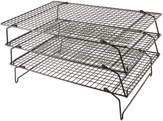 Tala 3 Tier Non Stick Cake Cooling Tray, Each Tier Measures 41 x 25cm, Perfect for Cooling Cakes, Cookies and Biscuits