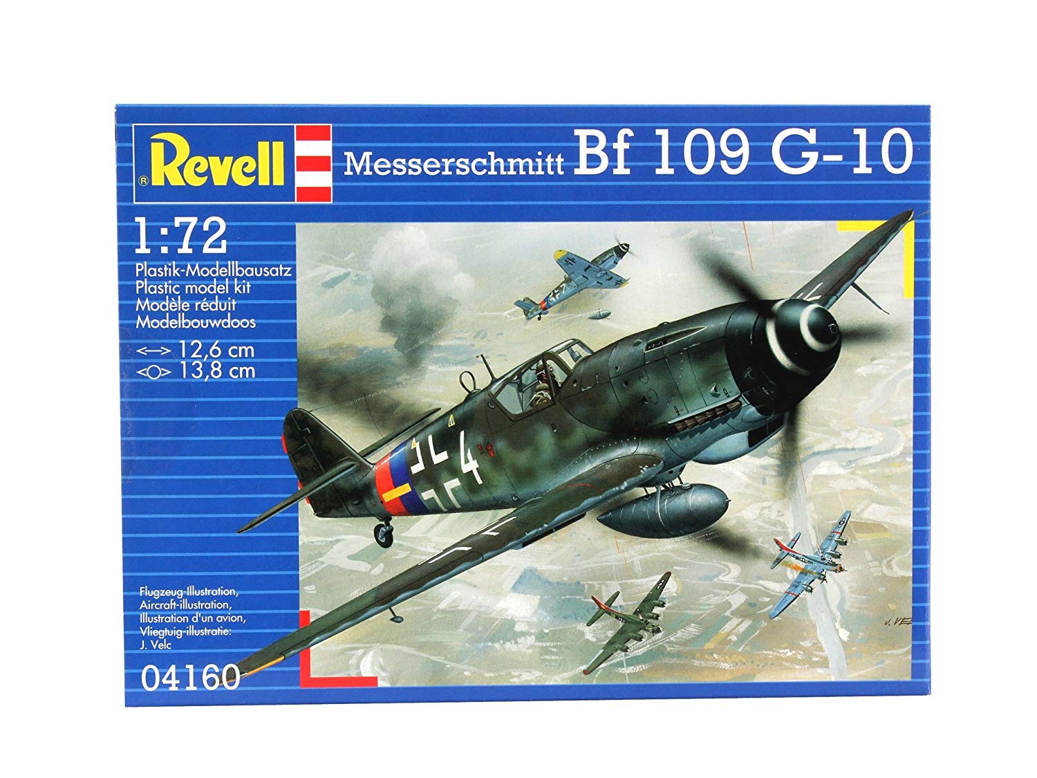 Revell 004160 Messerschmitt Bf 109 G-10 1:72 Scale Unbuilt/Unpainted Plastic Model Kit, gray, 1/72 - Image 2
