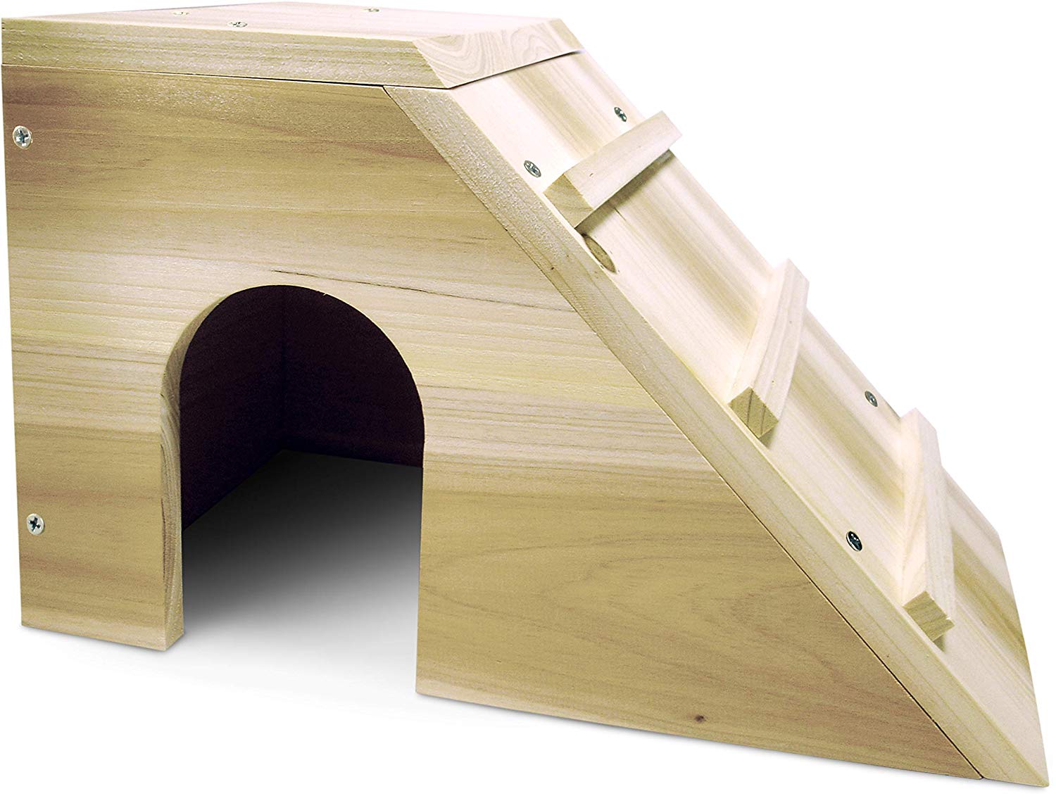 Flamingo Wooden Dwarf Rabbit Hut, 31 x 20 x 19 cm – BigaMart