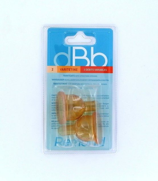 dBb Remond 144600 Pack of 2 Rubber teats with 3 Positions and Air Regulations