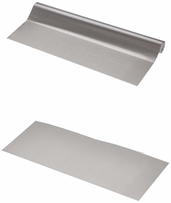 Fablon FAB11990 45 cm x 1.5 m Roll Stainless Steel Effect - Grey