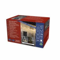 Konstsmide LED Party Light Festoon Lights/Outdoor (IP44)/5 Clear Bulbs/40 Amber White Diodes/6h Timer/Black Cable/Battery Operated: 4xAA 1.5V (excl.),500 x 50 x 300 cm,2372-800