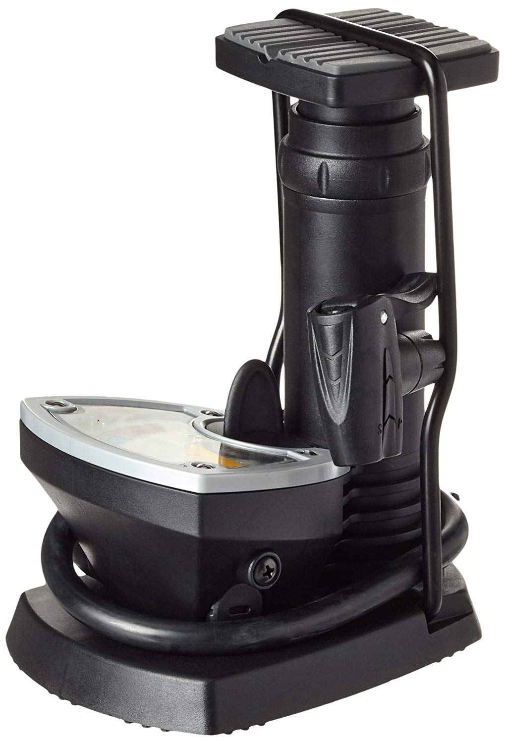 Beto Mini Floor Pump with Gauge, Black