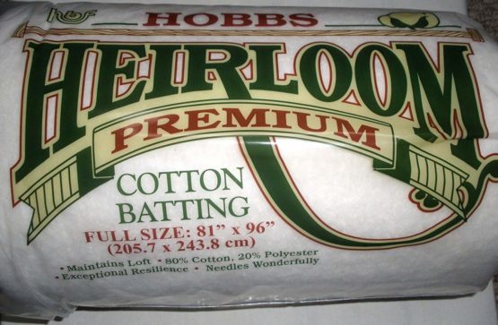 Hobbs Heirloom Premium Cotton: 81 x 96in (Full), Blend, White, 206x244x1 cm