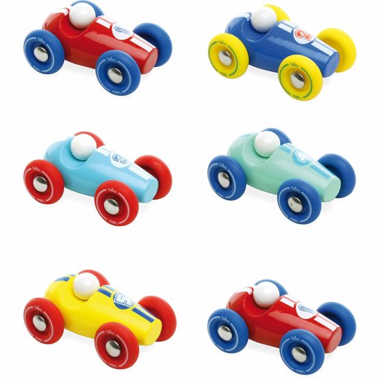Vilac Toy Car Wooden Mini Racer (Assorted Colors) BigaMart