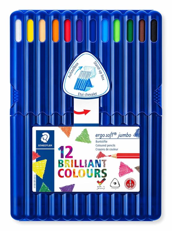 Staedtler Ergosoft Jumbo Coloured Pencil - Assorted Colour, Pack of 12 - Image 2