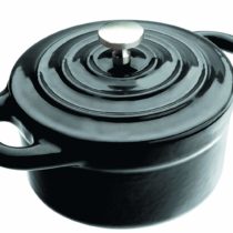 ibili Round Mini Casserole, Black, 10 x 4.5 cm