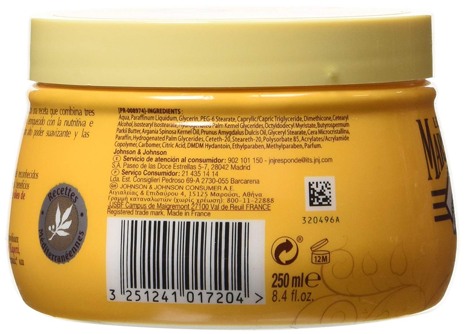 Le Petit Marseillais Nourishing Balm Shea Butter/Argan Oil/Sweet Almond 250ml, 250 ml (Pack of 1) - Image 4