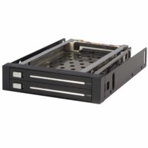 StarTech Rack amovible 3.5" sans tiroir pour 2 disques durs 2.5" - Face arrière 3.5 pouces - Echangeable à chaud - Hot swap - Adaptateur pour baie de stockage - noir