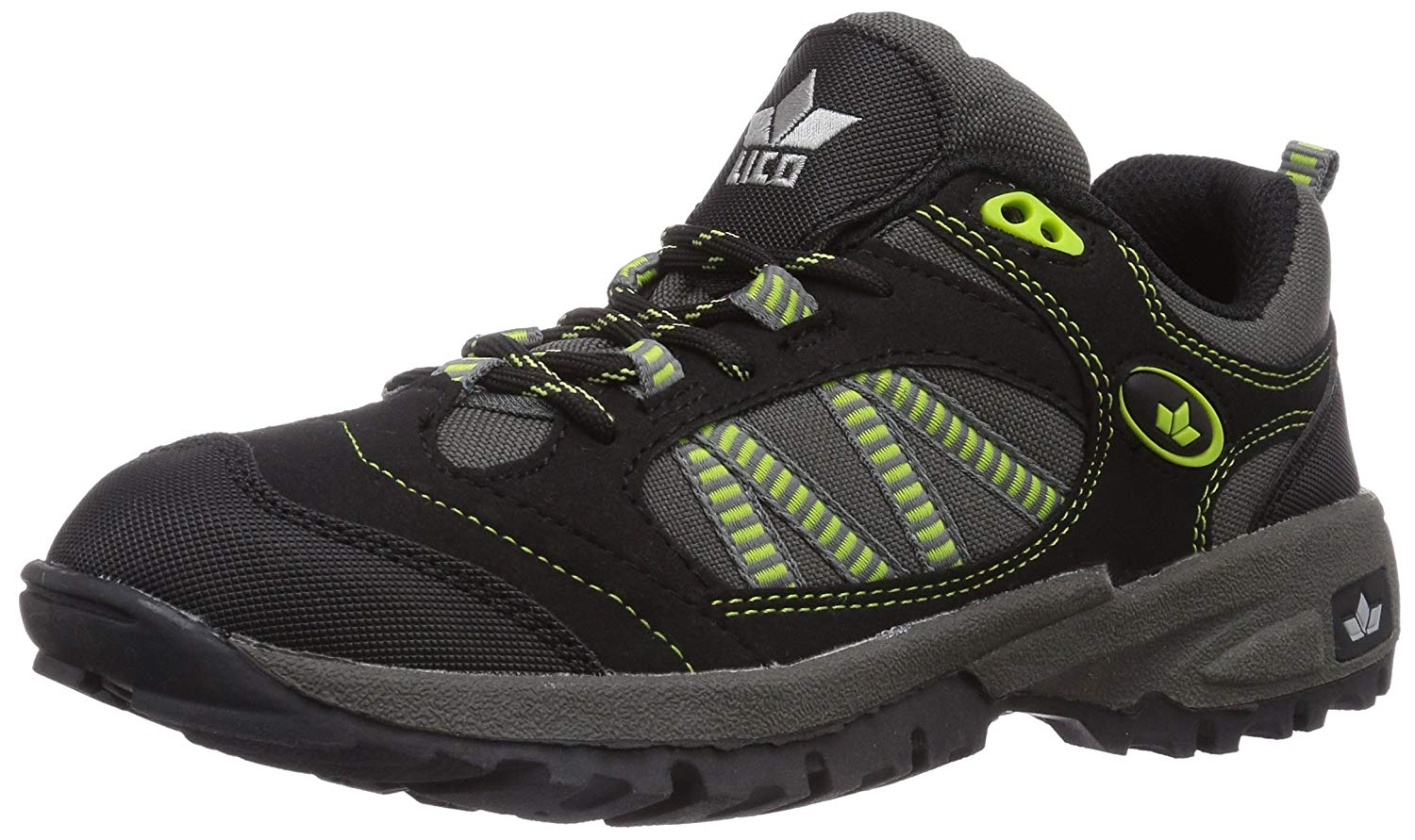 Lico , UK (EU), Black Schwarz Grau Green Schwarz Grau Gruen, 3.5 UK