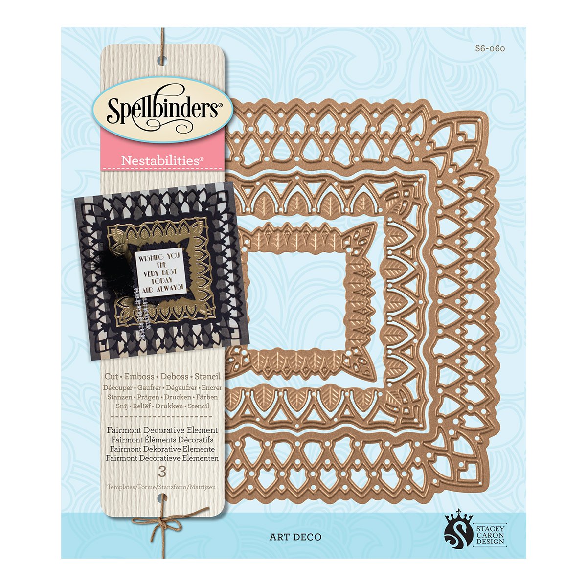 Spellbinders Spellbinders Nestabilities Decorative Elements Dies-Fairmont, Multicolor, 0.25x17.14x22.22 cm - Image 4