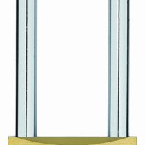 ABUS 04763 63mm Long Shackle Special Brass Padlock with 5401 Alike Keyed