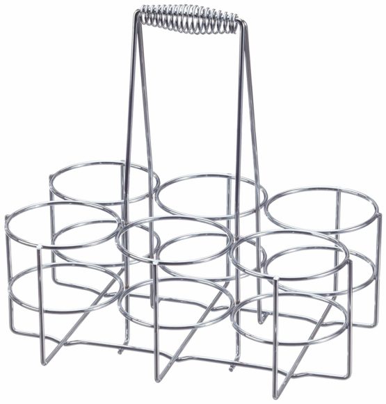 kela Bottle Holder, Metal, Silver, 31 x 31 x 21 cm