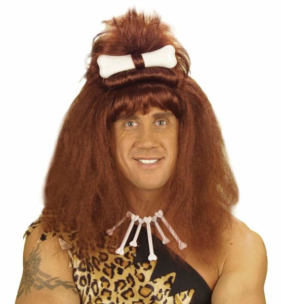 Ladies Caveman/Woman withBone Wig for Hair Accessory Fancy Dress - Image 2