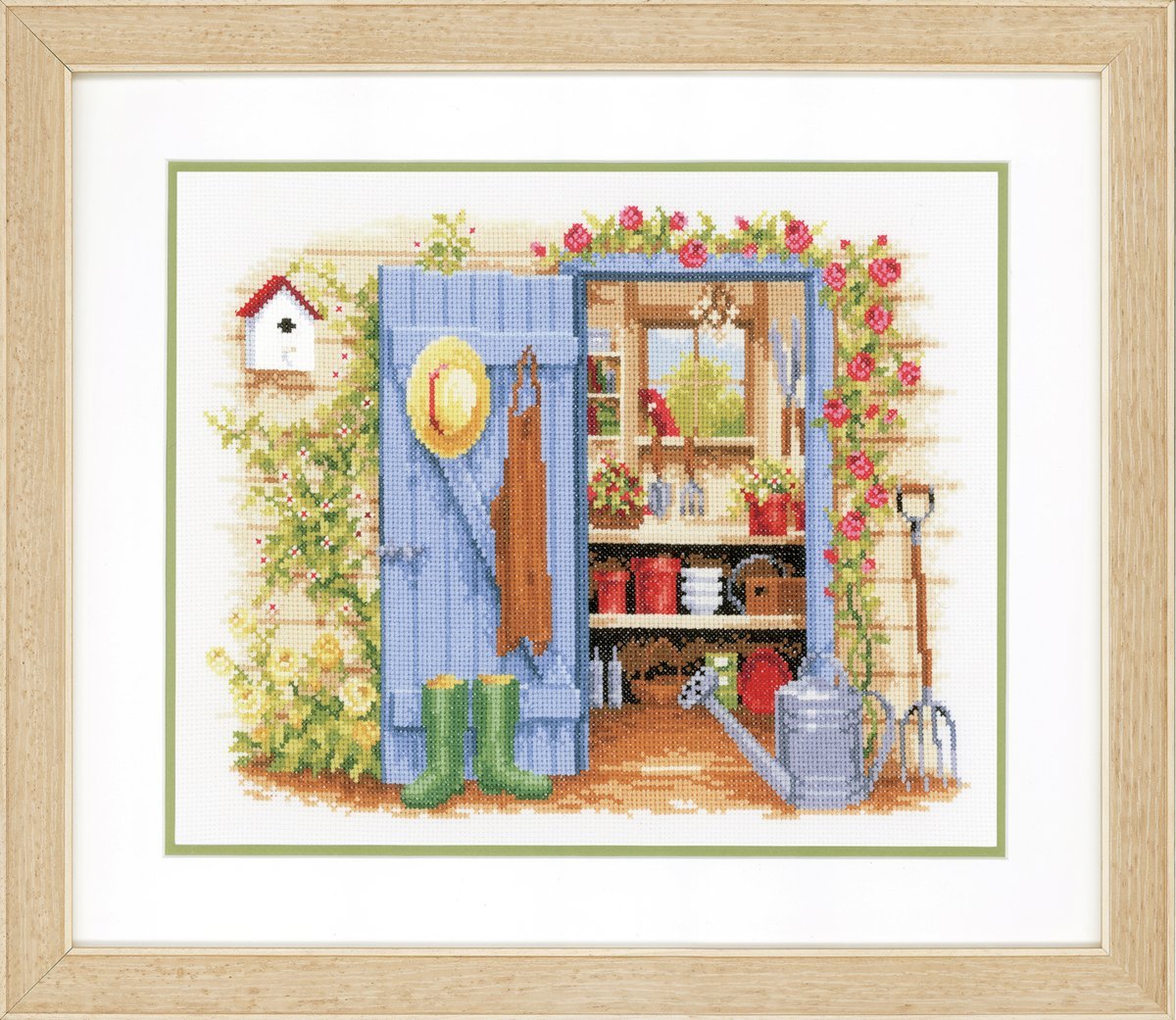 Vervaco Tool Shed Counted Cross Stitch Kit, Multi-Colour