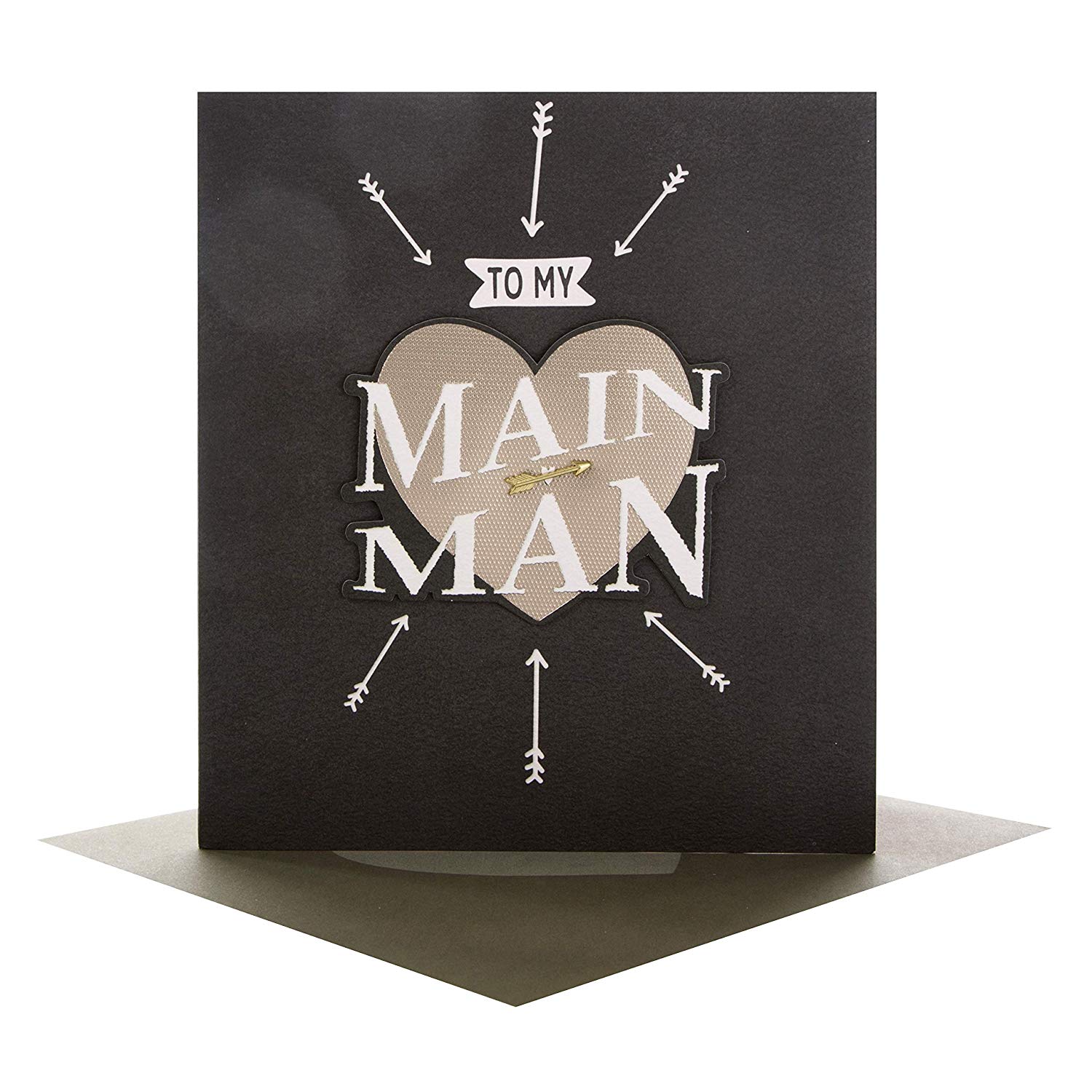 Hallmark Valentine's Day Card 'Main Man' - Medium, Bronze