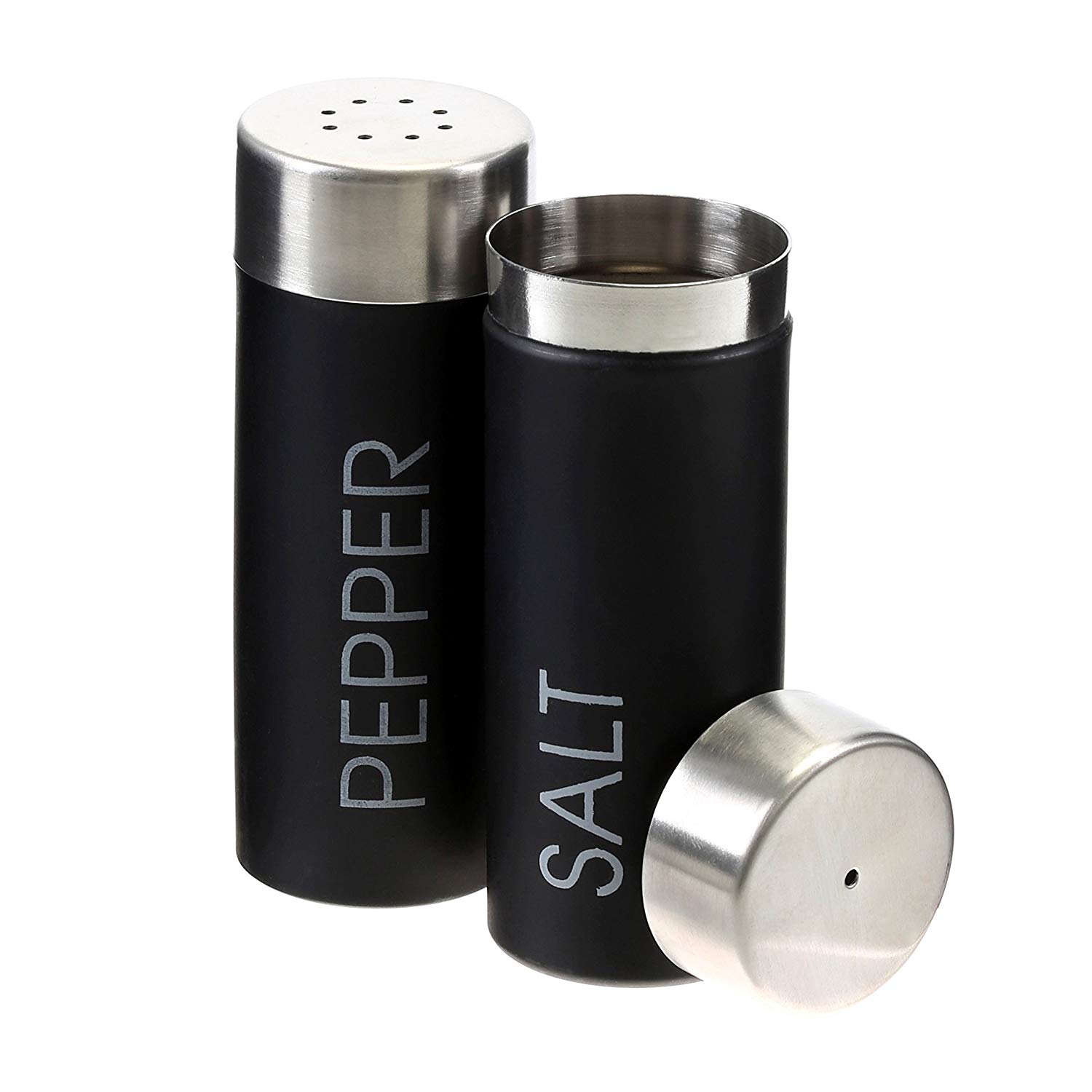 Premier Housewares 508549 Liberty Salt and Pepper Set - Black - Image 2