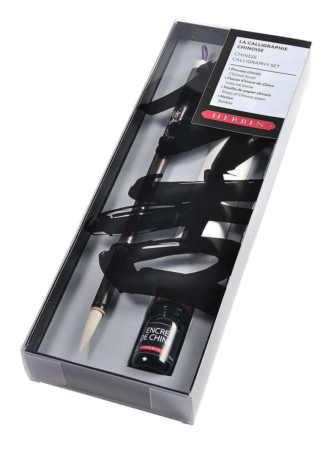 Jacques Herbin 28109T, ''Chinese Calligraphy'' set including a Chinese brush, one sheet of Chinese paper