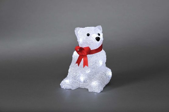 Konstsmide 6159-203 LED "Baby Bear" / For Indoor Use (IP20) / Battery Operated: 3xAAA 1.5V (excl.) / 16 Ice White Diodes - Image 2