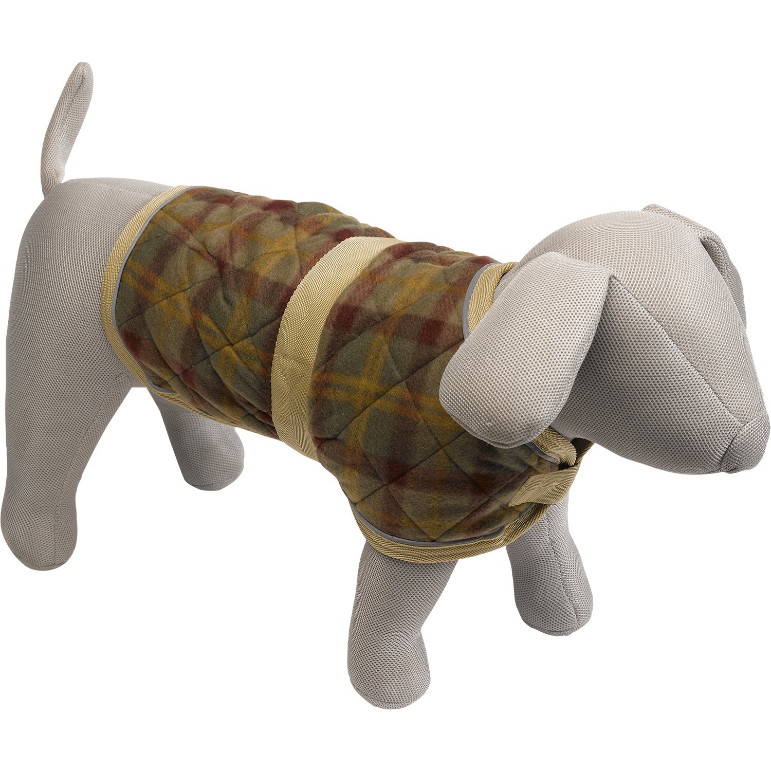 Petface Checker Quilted Dog Coat, 40 cm