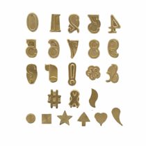 Walnut Hollow 27399 Hot Stamps Number and Symbol Set 24 kg, Brown