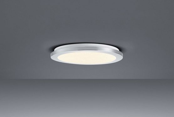 Trio Leuchten 656411506 Cesar A+ LED Ceiling Light, Metal, 15 Watt, Integrated, Chrome, Switch Dimmer, 26 x 26 x 3 cm - Image 3