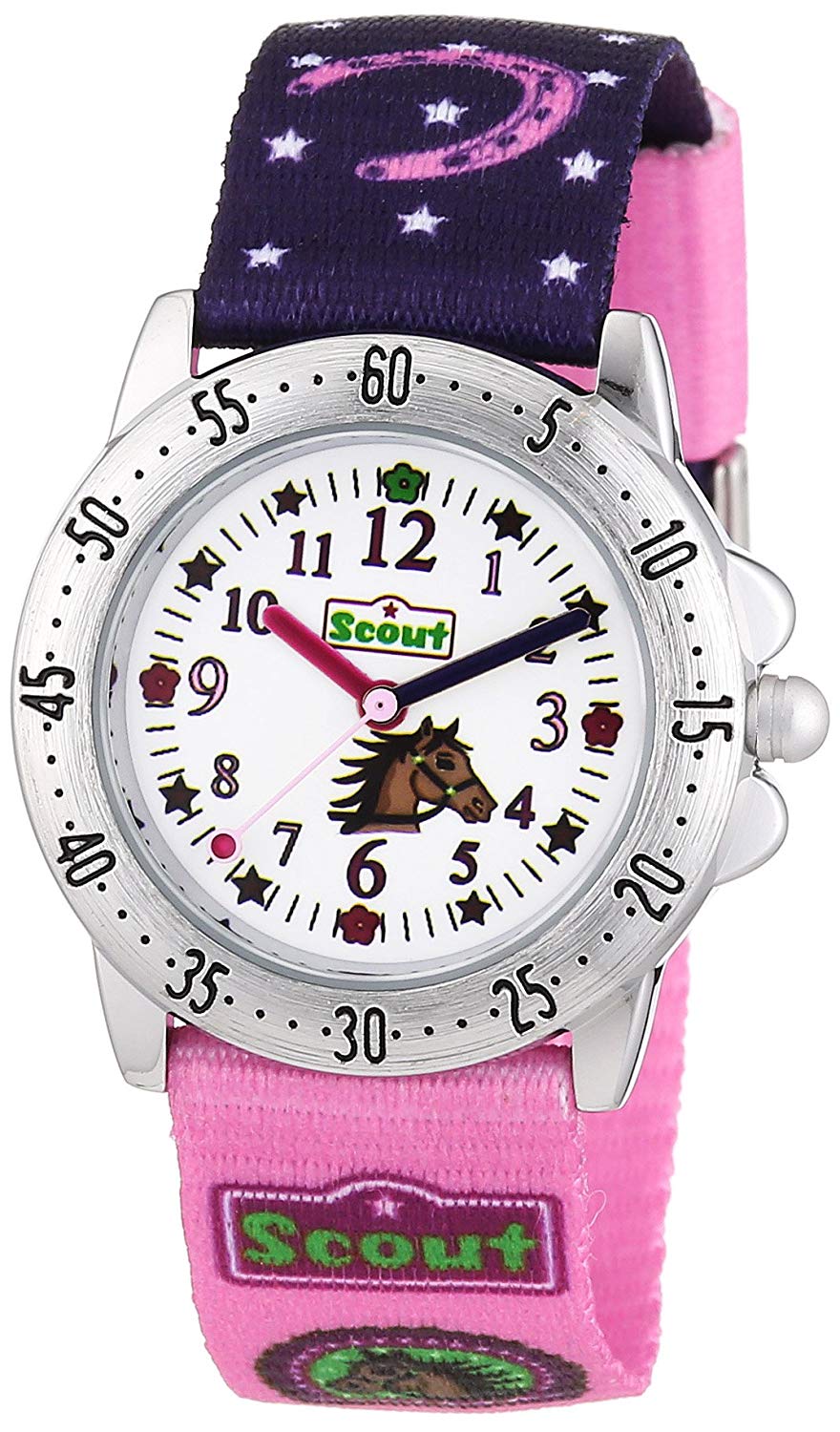 Scout Girls' Analogue Quartz Watch with Textile Strap