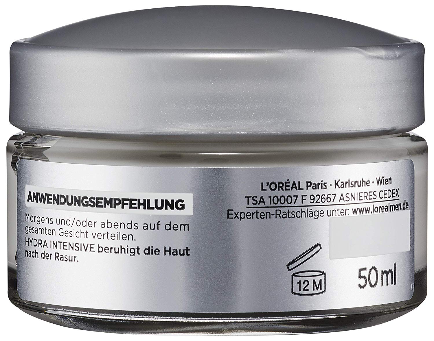 L'Oréal Paris Men Expert "Hydra Intensive" Moisturising Cream 50 ml, 50 ml (Pack of 1) - Image 3
