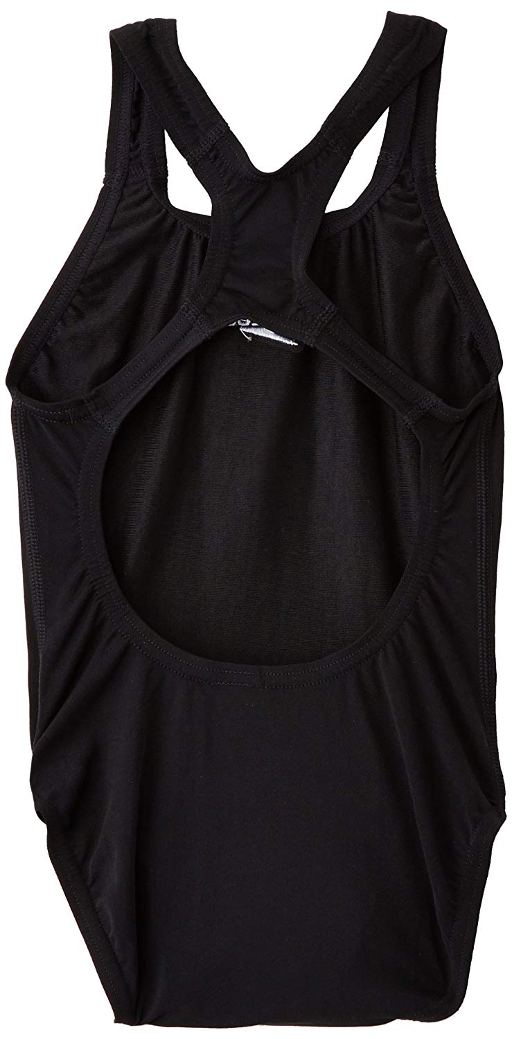 Speedo Girl's Essential Endurance+ Medalist Swimsuit, 30 (11-12 Years), Black - Image 2