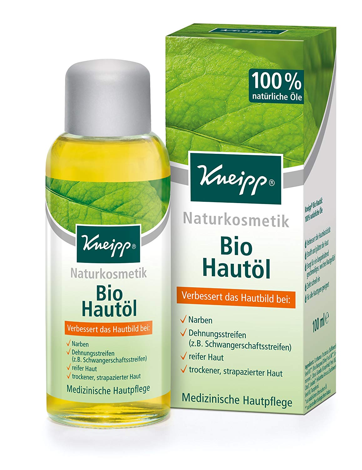 Kneipp Organic Oil Skincare with Protective Formula 100 ml, Transparent, 100 ml (Pack of 1)