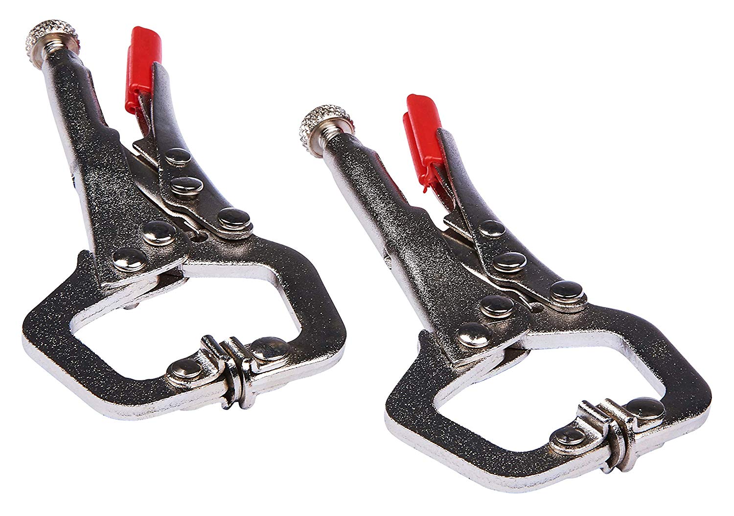 Amtech D2080 2 Piece mini C clamp Set, Silver - Image 2