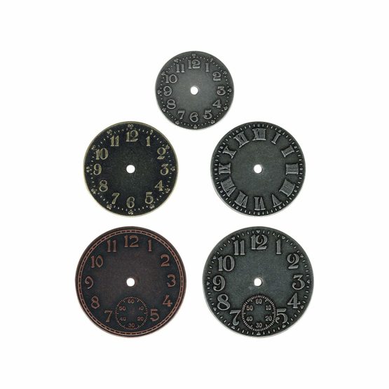 Advantus Idea-Ology Timepieces Clock Faces 1.25 1.75-inch, Antique Nickel, Brass and Copper, Bronze - Image 2