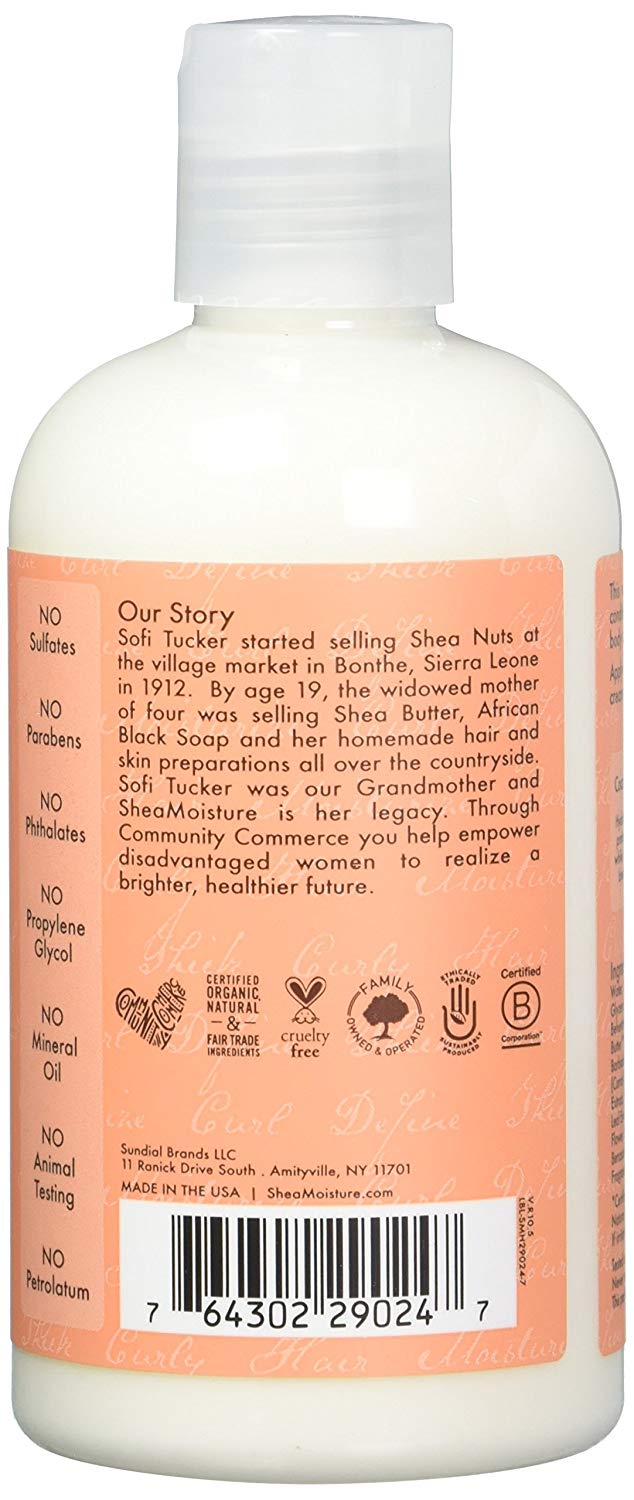 Shea Moisture Coconut and Hibiscus Conditioning Curl/Style Milk 237 ml, 237 ml (Pack of 1), No Color - Image 2