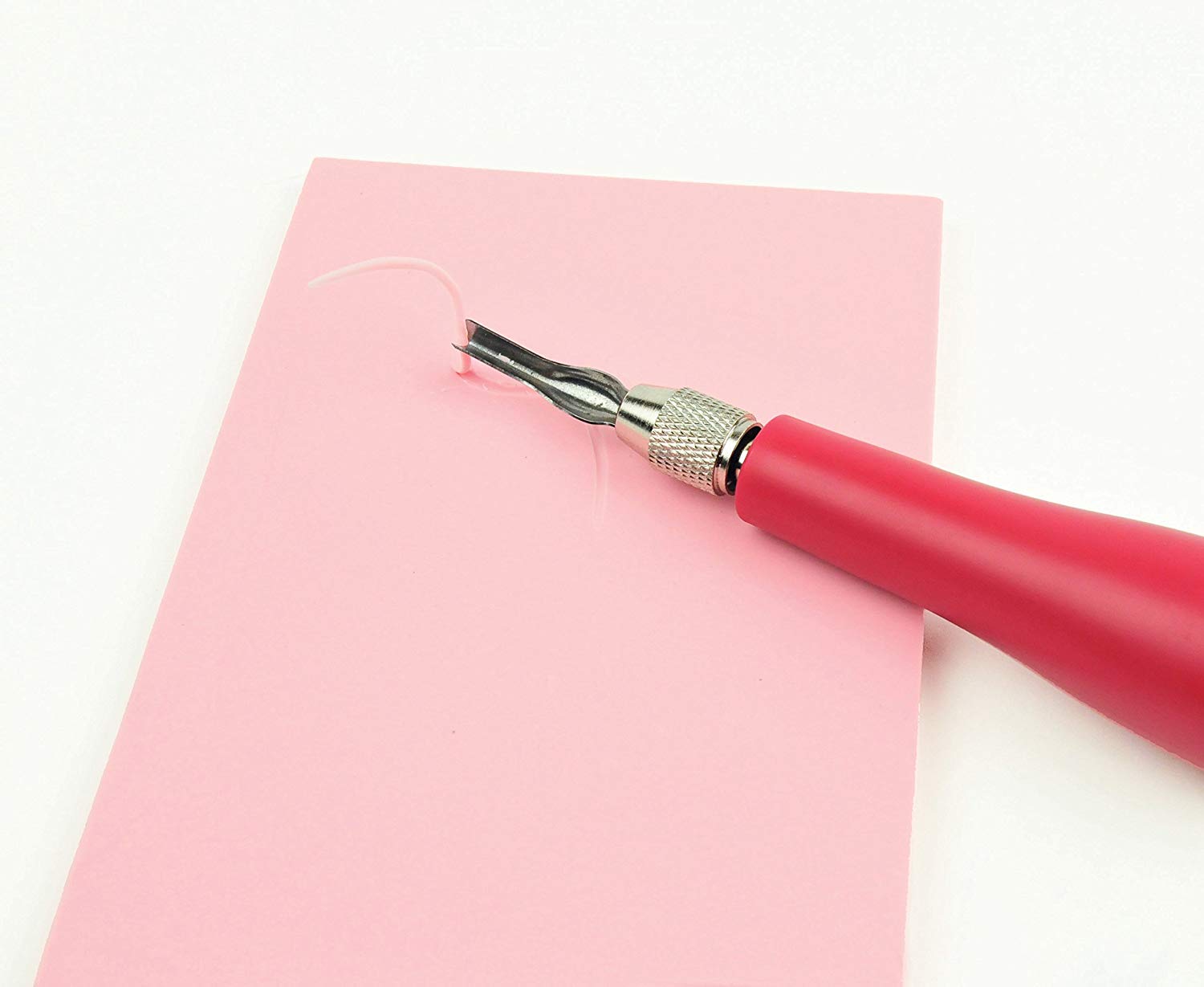 Speedball 3" x 4" Speedy-Carve Block Pink 6, for Block Printing Stampers, Carving, Lino Blocks - Image 3