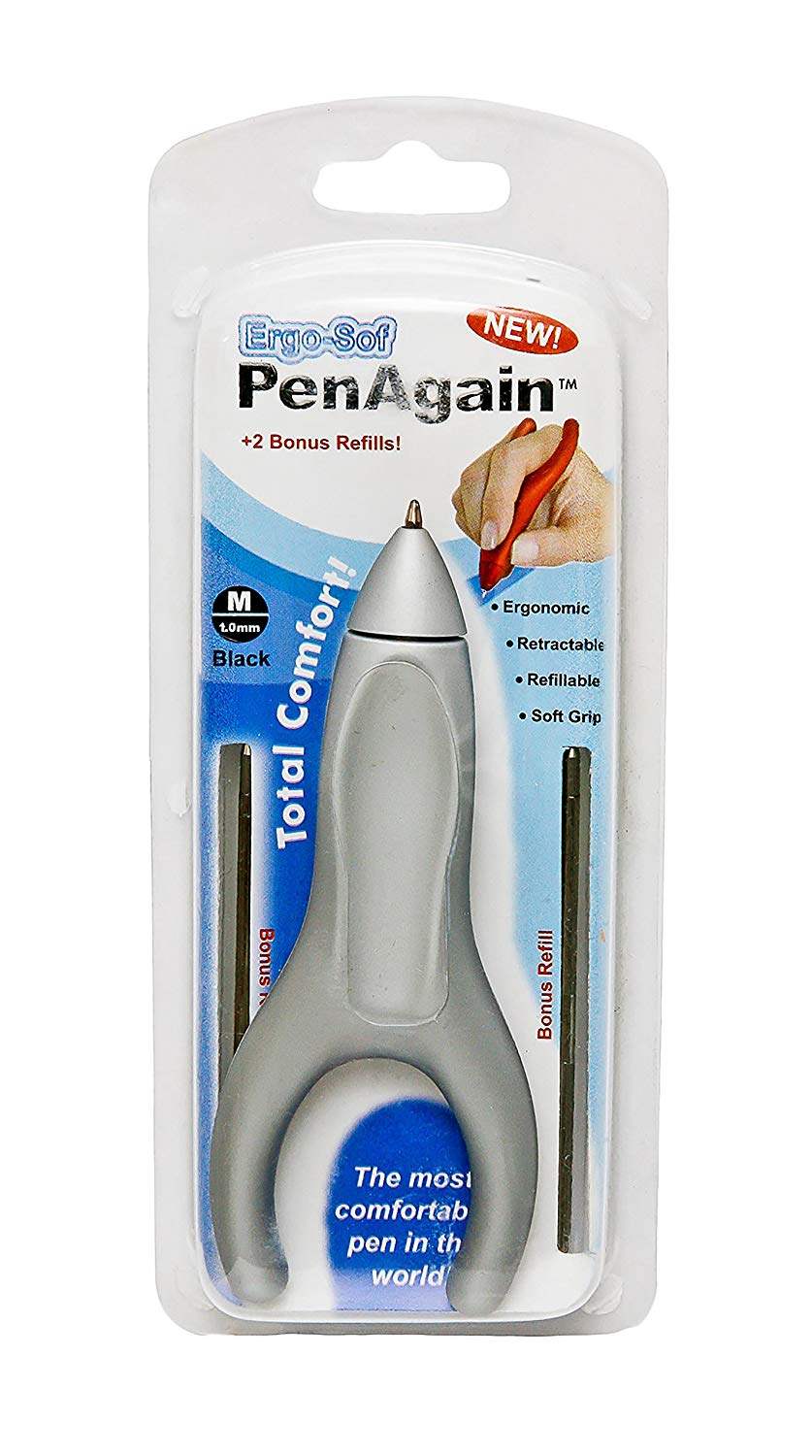 PenAgain Ergosof Pen - Silver, PA00022 - Image 4
