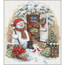 DIMENSIONS 8817 Garden SHED Snowman, Various, 12 x 14 (30 x 36 cm)