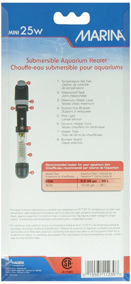 Marina Submersible Pre-Set Mini Heater, 25 W - Image 2