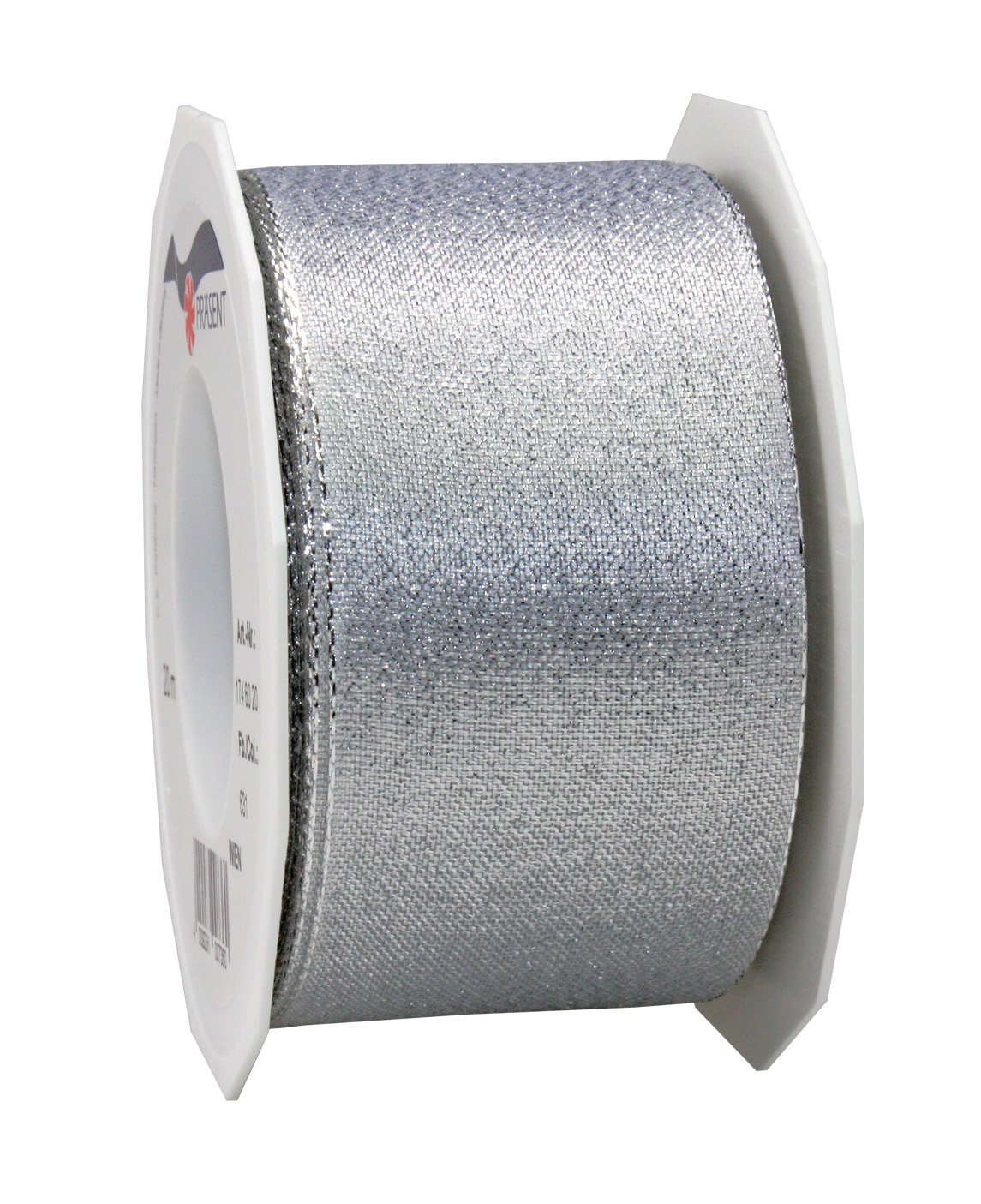 C.E. Pattberg Wien Silver, 22 Yards of Metallic Mesh Gift Wrapping, 2.4 inches Width
