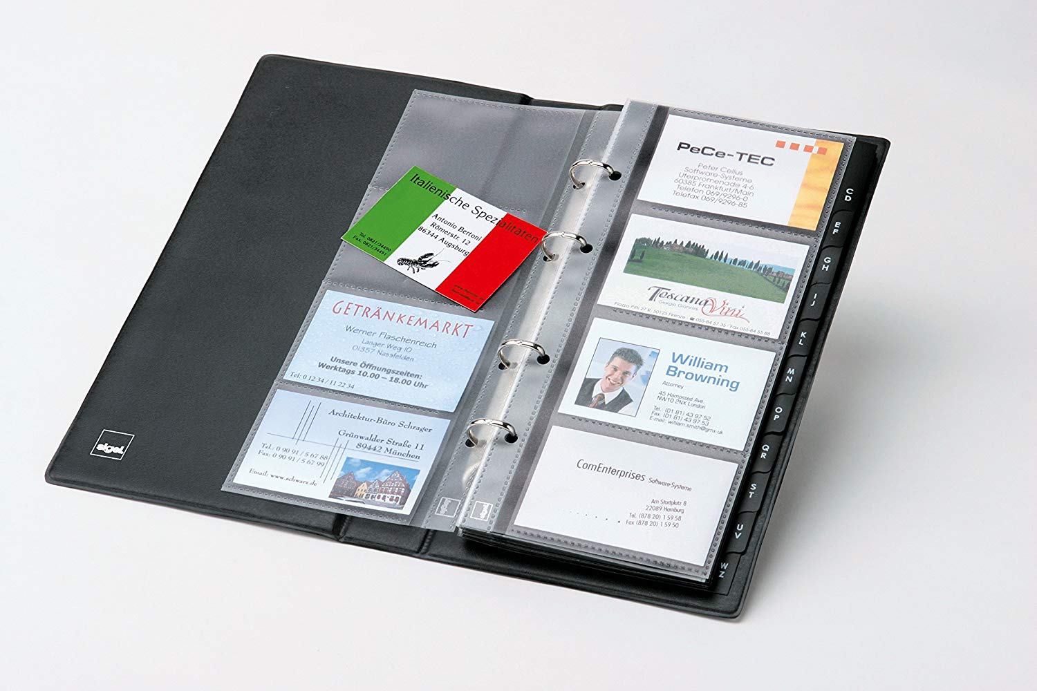 SIGEL VZ300 Card Organiser for up to 200 Cards, Black - Image 4