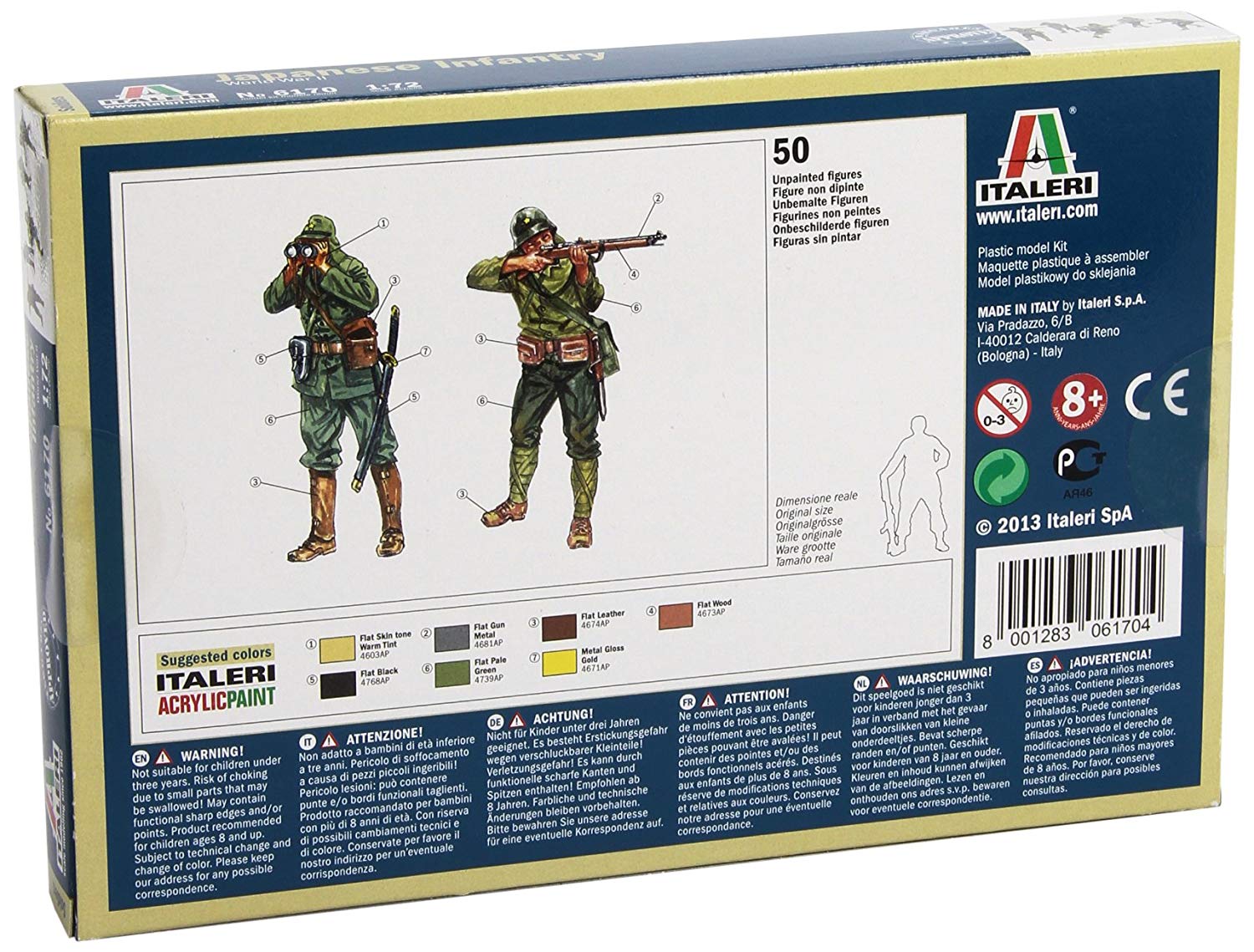 Italeri 1:72 - WWII Japanase Infantry, Brown, Small - Image 2