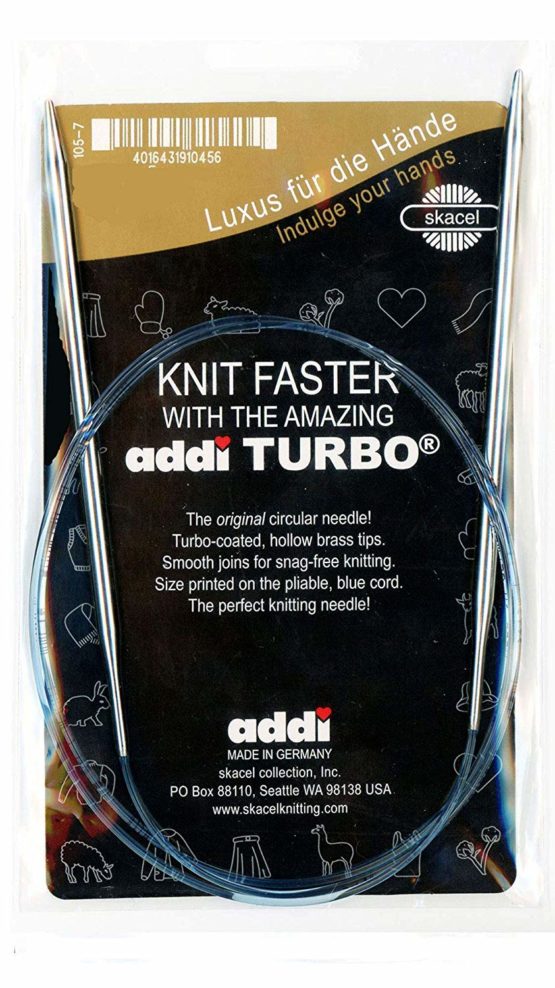 Addi Circular Knitting Needle, Metal, Brown, 6 - Image 2