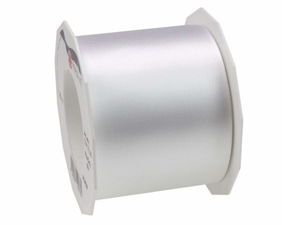 C.E. Pattberg Präsent 72 mm 25 m Ribbon Satin Adria, White