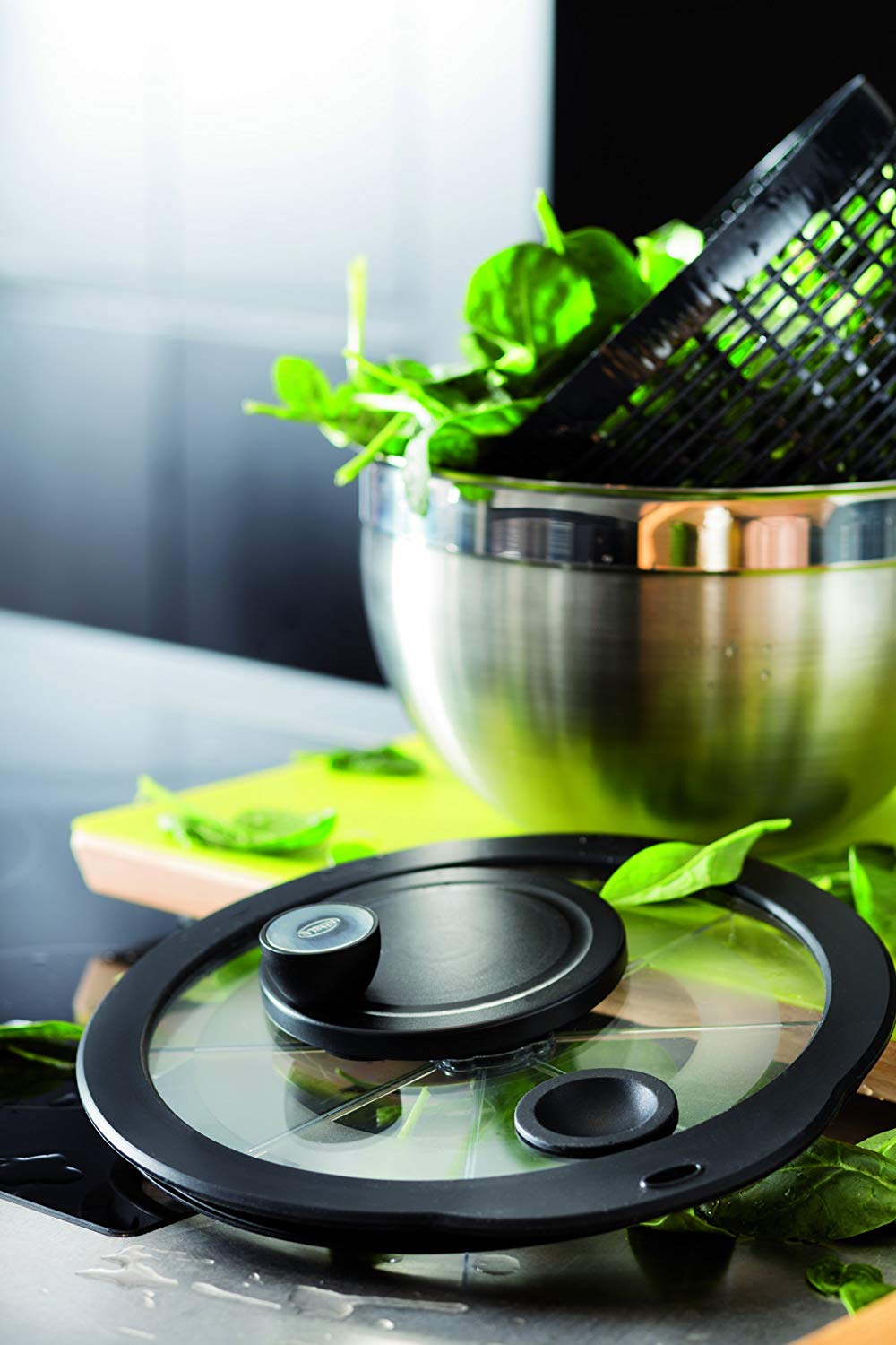 Rösle Salad Tools & Spinners, Stainless Steel 18/10, Large Spinner - Image 3
