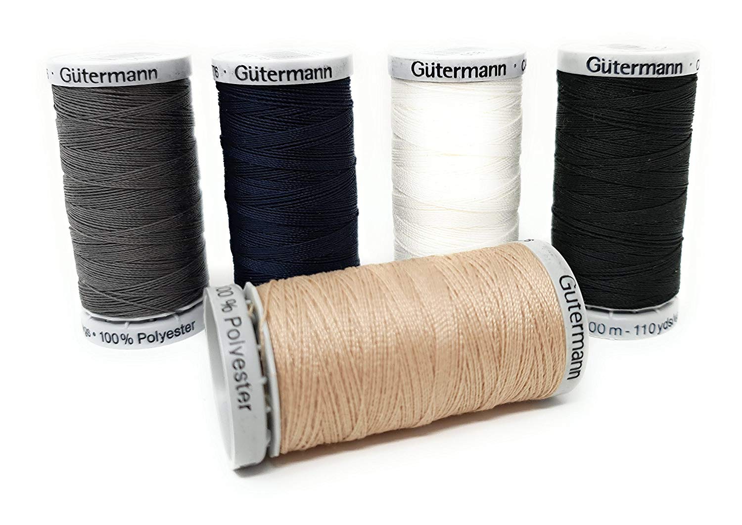 Gütermann Gutermann 5 x 100 m X-Strong 100 Percent Polyester Thread Set, 100m - Image 3
