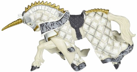 Papo 39916 Weapon master unicorn horse MEDIEVAL-FANTASY Figurine, Multicolour